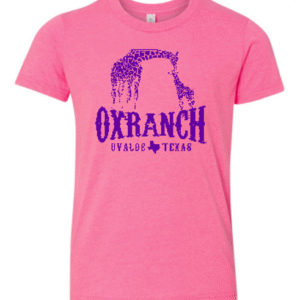 Youth Pink Giraffe T-Shirt – Ox Ranch